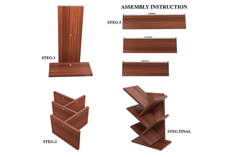 Book Shelf Book Rack Display Storage