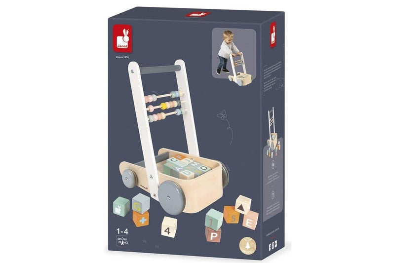 Janod: Buggy Cart with ABC Blocks