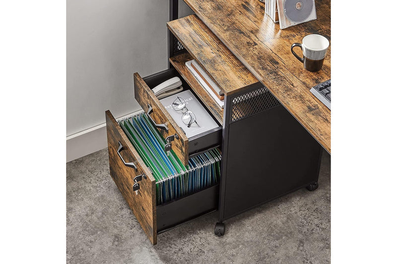 VASAGLE File Cabinet with 2 Lockable Drawers