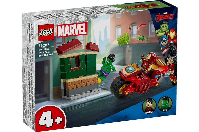 LEGO Marvel: Iron Man with Bike and The Hulk - (76287)