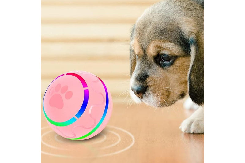 PETSWOL Automatic Rolling Pet Ball - Pink