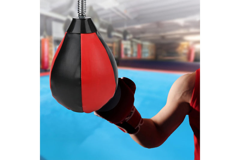 Wall Hanging Boxing Punching Bag Speed Training Stress Relief Kit with Wall Mount Bracket