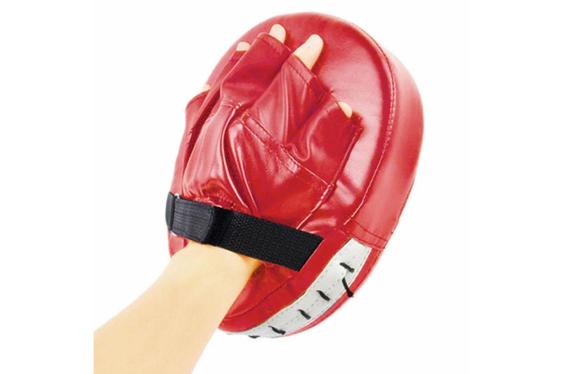 Red Boxing Glove Pad Home Gym Mma Muay Thai Fitness Equipment - Red - Set Of 1