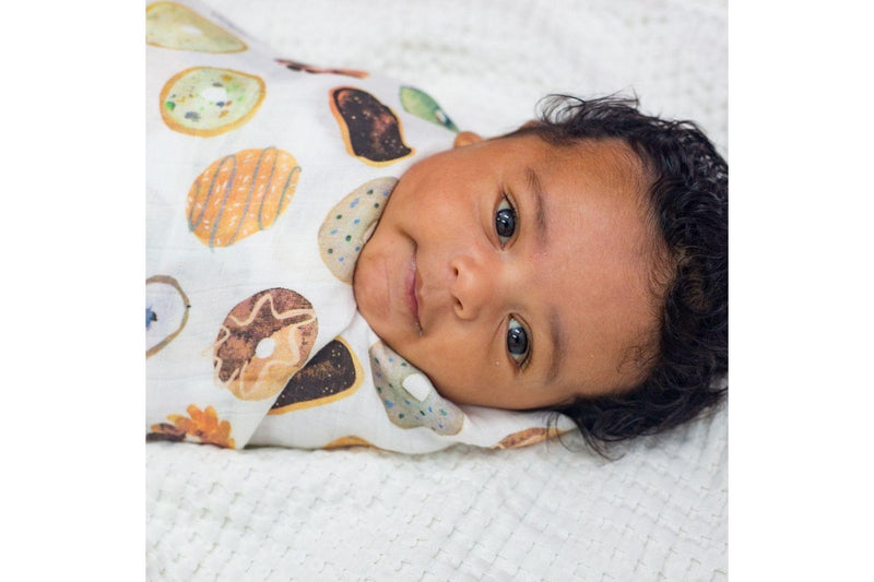 Lulujo: Muslin Bamboo Swaddle - Donuts