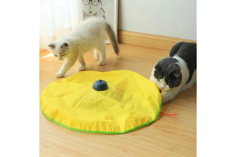 Pet Cat Roating Motion Toy Electronic Interactive Funny Cat Stick