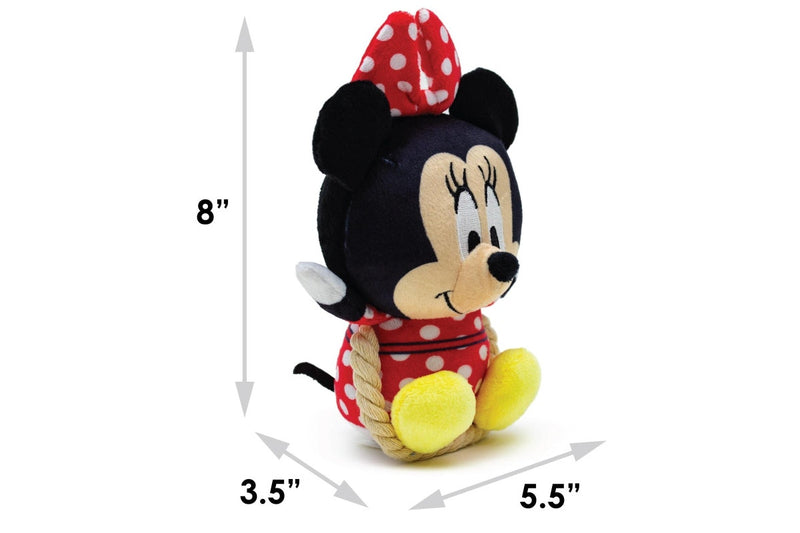 Disney: Squeaker Plush with Rope Dog Toy - Minnie Mouse