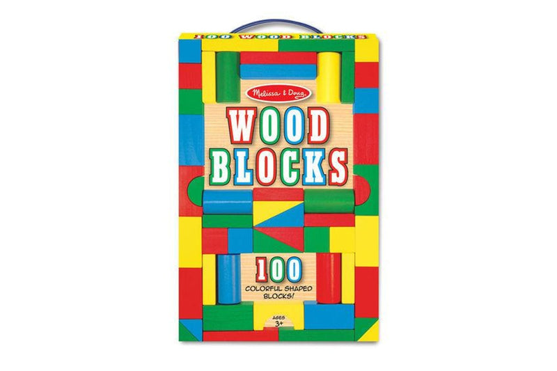 Melissa & Doug: Wood Blocks - 100-Piece Set