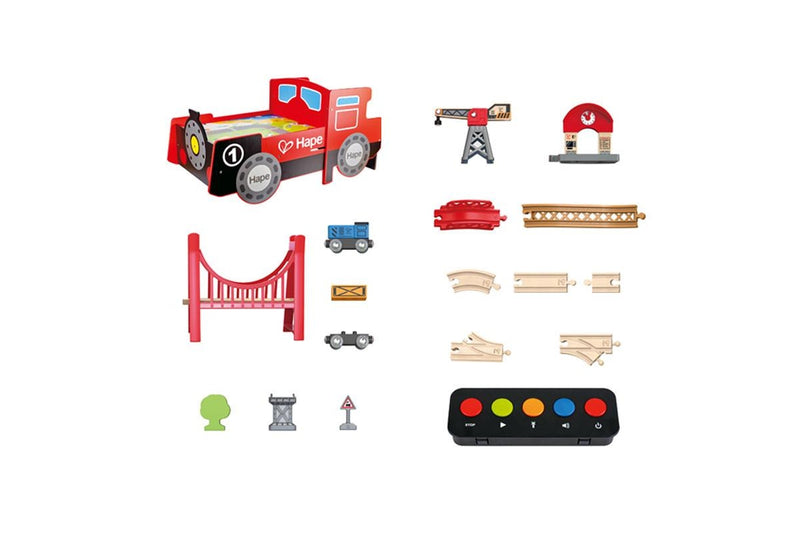 Hape: Ride-on & Foldable Table - Fire Engine