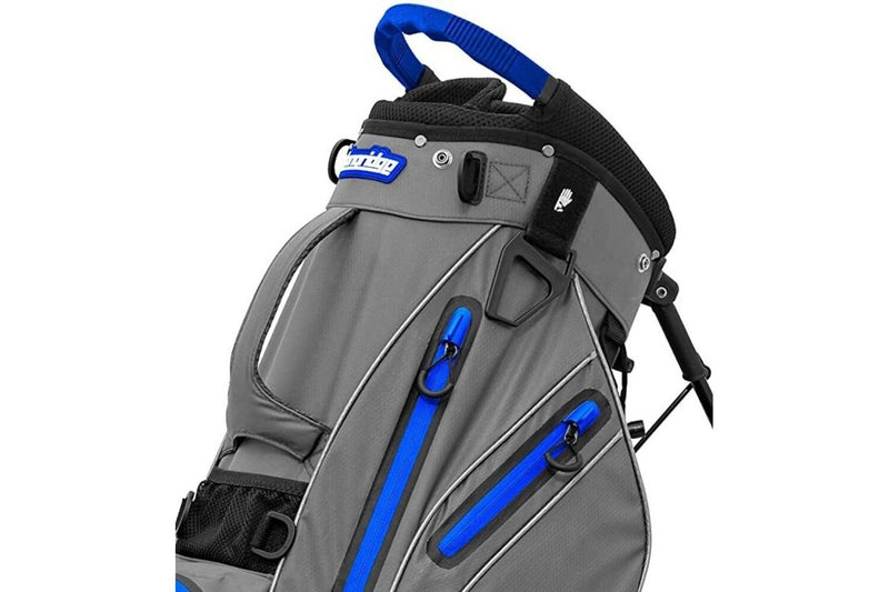 Longridge Waterproof Golf Club Stand Bag (Grey/Blue) (One Size)