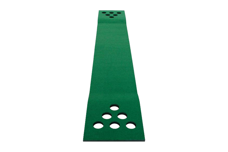 Golf Beer Pong Game Toy Set Green Golf Putting Matt with 2 Putters, 6 Balls