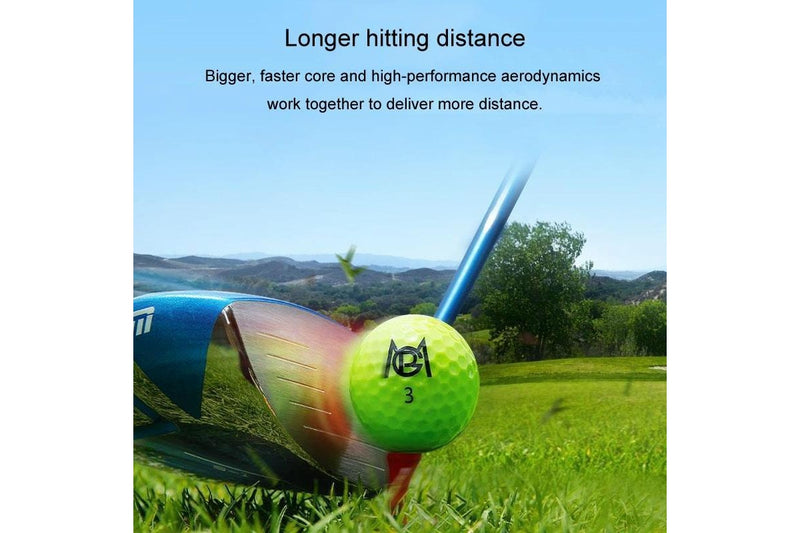 12Pcs /Box Golf Colored Competition Balls Double Layer Practice Balls