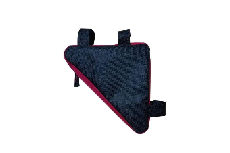 Bicycle Front Saddle Tube Frame Pouch Holder Bag Red - Standard