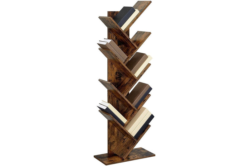 Vasagle 8-Tier Tree Bookshelf - Rustic Brown