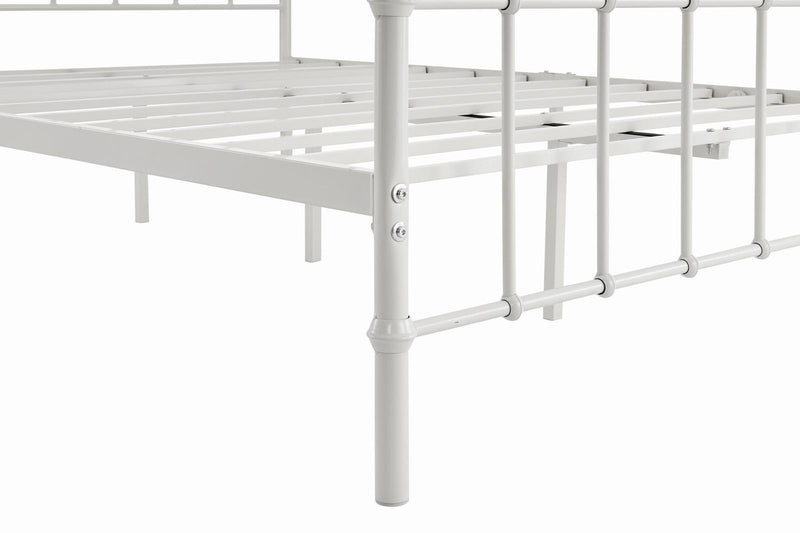 Ovela: Florence Metal Bed Frame - White (Double)