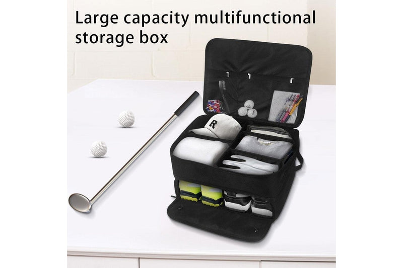 Large Capacity Golf Equipment Folding Storage Bag Black