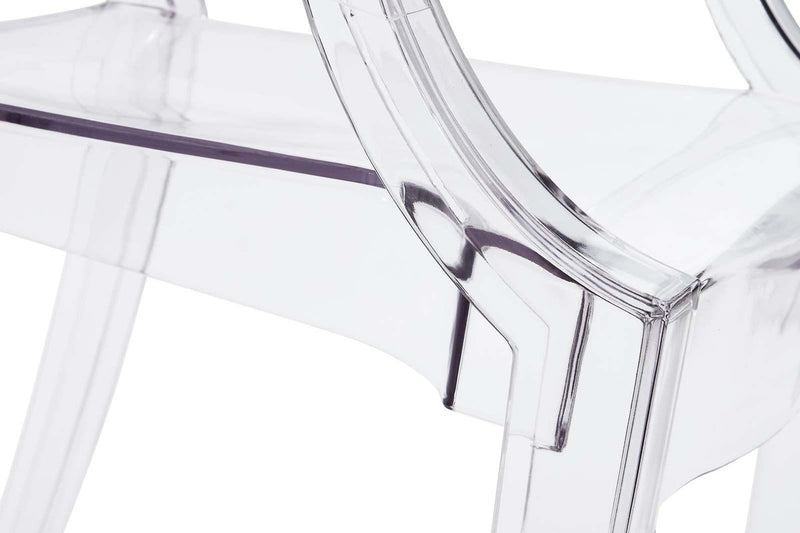 Matt Blatt Set of 2 Philippe Starck Louis Ghost Armchair Replica (Clear)