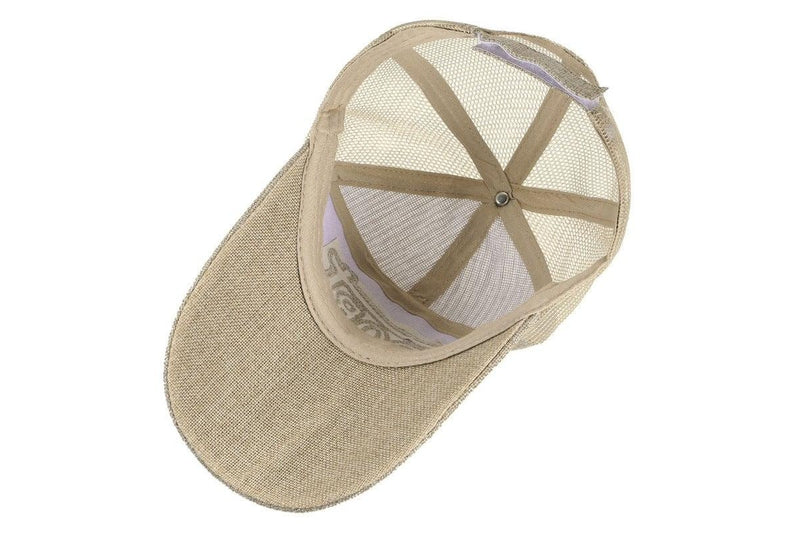 Spring Men And Women Baseball Cap Quick Dry Summer Visor Hat Breathable Casual Mesh Caps Camel - Standard