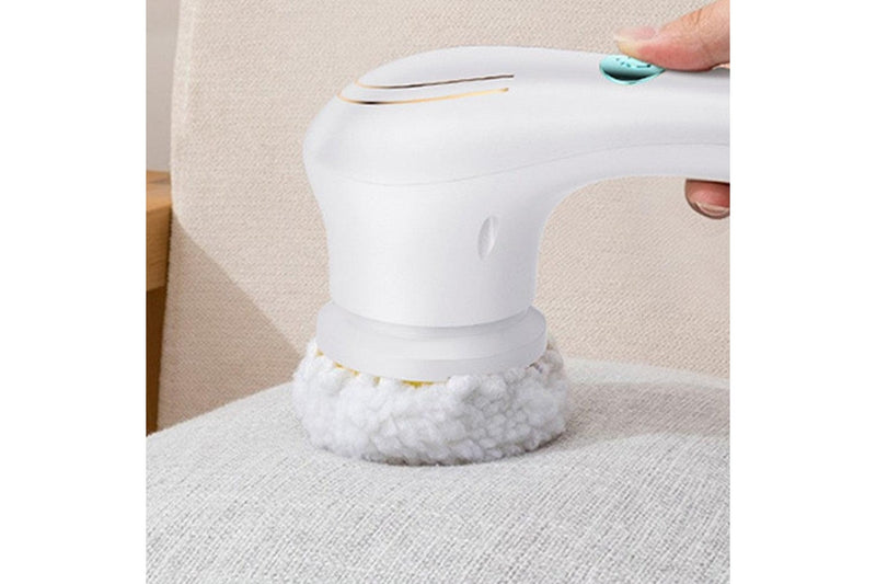 FancyGrab 5 in 1 Handheld Electric Cleaning Brush USB Rechargeable Electric Dishwashing Brush Shower Scrubber Cleaning Tool Kit