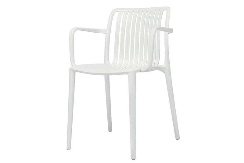 Fraser Country Set of 4 Contemporary Modern Dining Chair - White