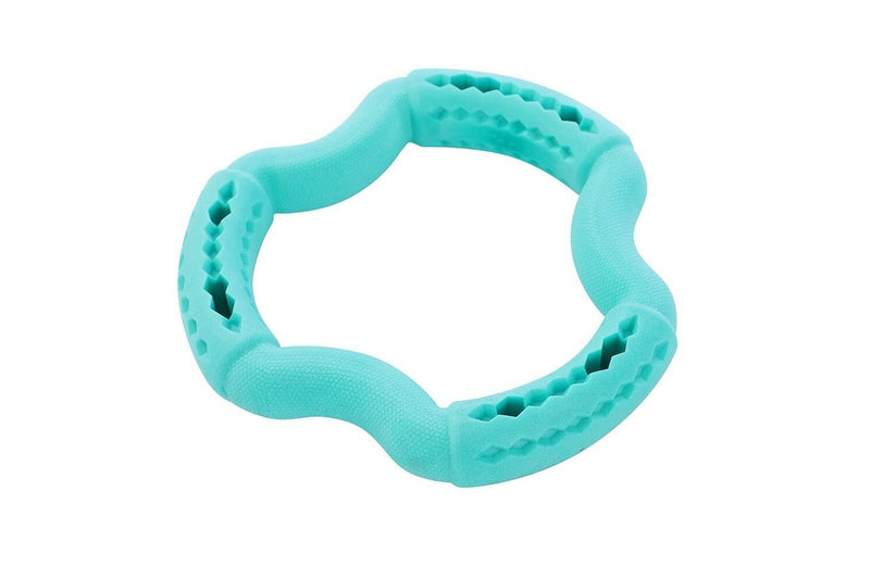 Paws & Claws 21x21x3.6cm Fetch N' Play Treat Ring Dog Pet Rubber Toy Assorted