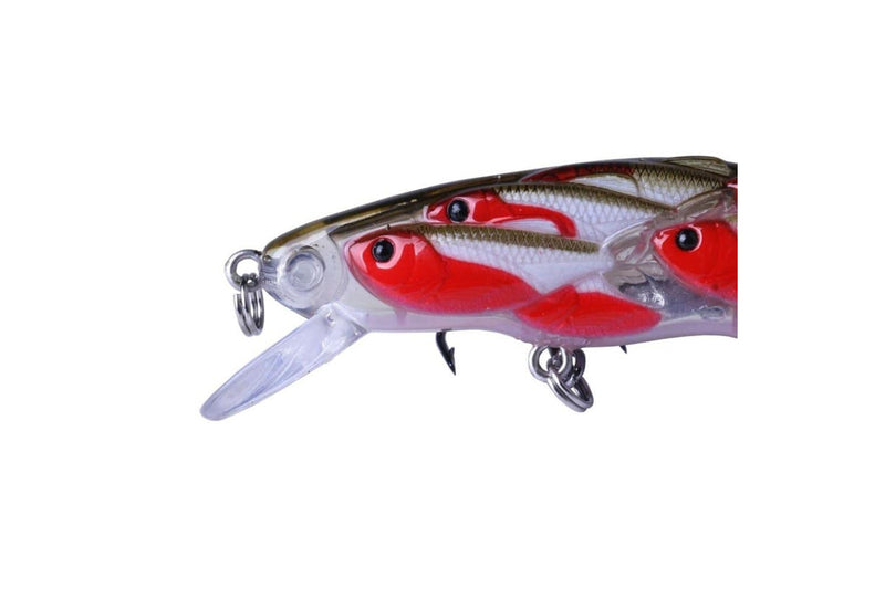 11.5cm 15.7g Crank Lure With Feather Hook For Sea Fishing