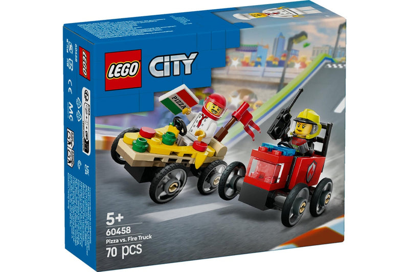 LEGO City: Pizza vs. Fire Truck Race Car Pack - (60458)