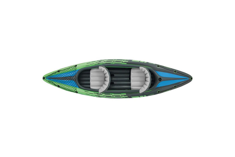 Intex Sports Challenger K2 Inflatable Kayak 2 Seat Floating Boat Oars River Lake