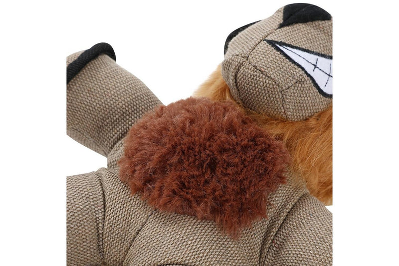 Paws & Claws 32cm Super Tuff Buddies Oxford Pet Interactive Toy Lion w Squeaker