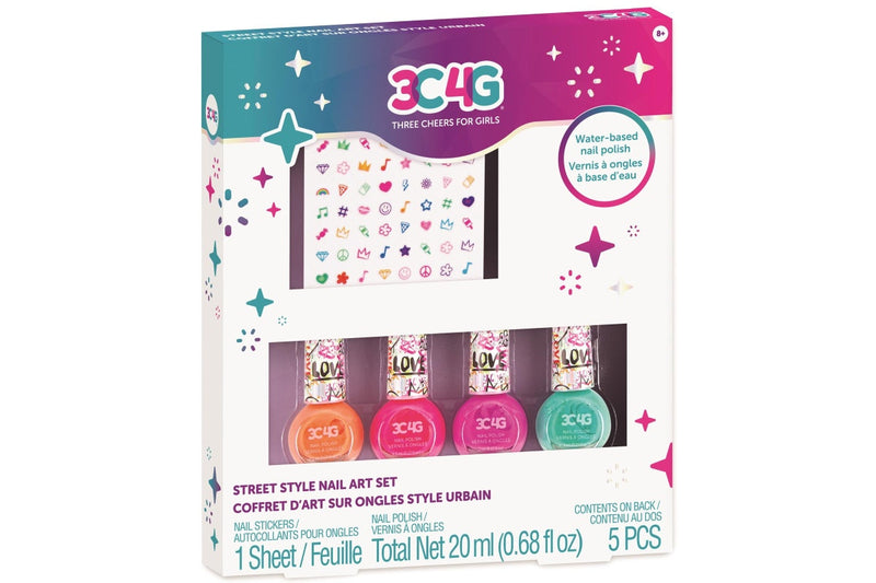 3C4G: Graffiti Street Style Nail Polish and Nail Sticker Set