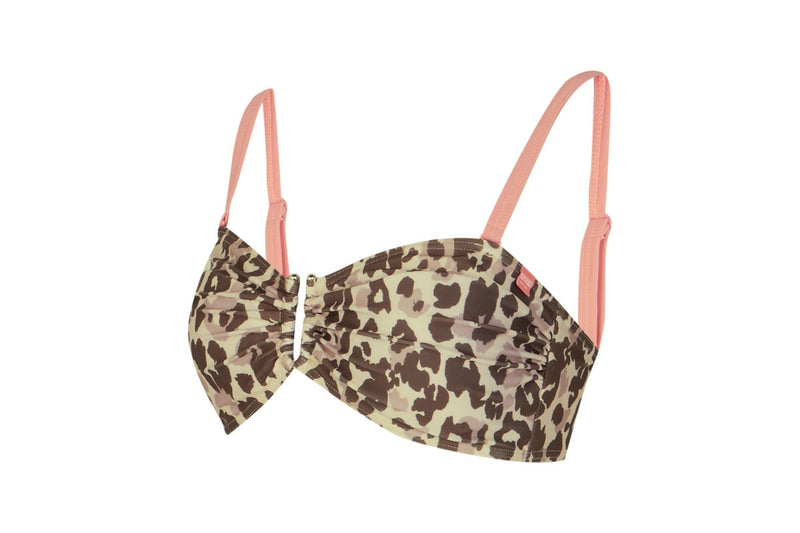 Regatta Womens/Ladies Aceana III Leopard Print Bikini Top (Beige/Brown) (14 UK)