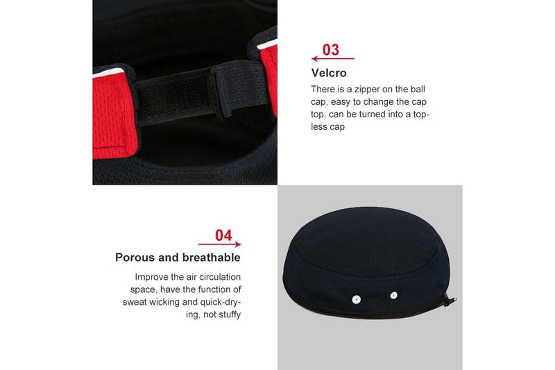 Golf Men And Women Sunscreen Breathable Multi-Function Hat Navy Blue