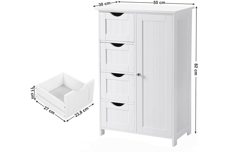 Vasagle Soglio Side Drawers Storage Cabinet