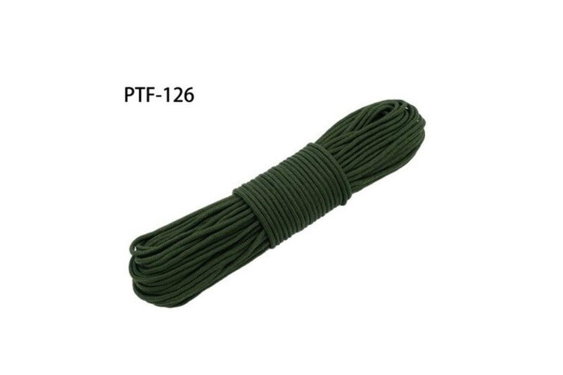 100Ft 300Lb 4 Strands Paracord Parachute Cord Lanyard Guyline Tent Rope For Outdoor Camping Bracelet Ptf126 - Standard