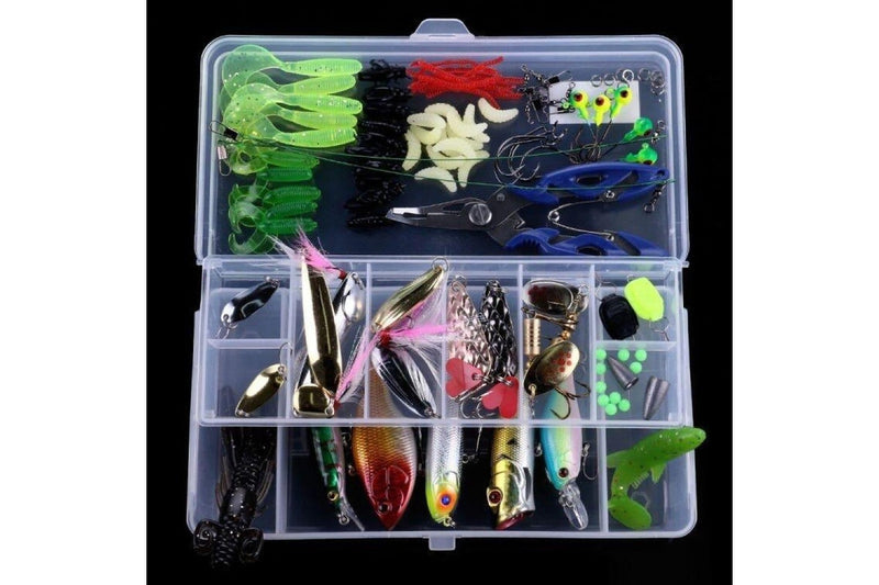 110 Piece Sea Bass Soft Bait Set For Freshwater Fishing