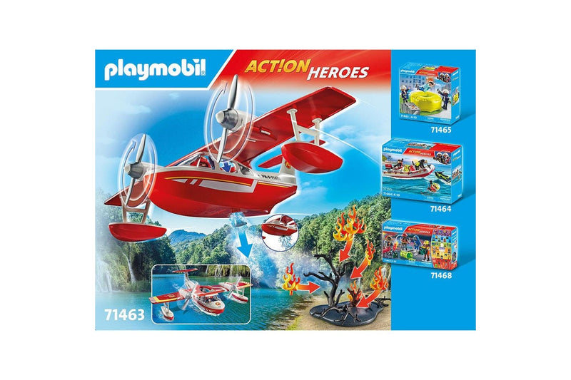 Playmobil Firefighting Plane w Extinguishing Function Kids Play Fun Toy 4+