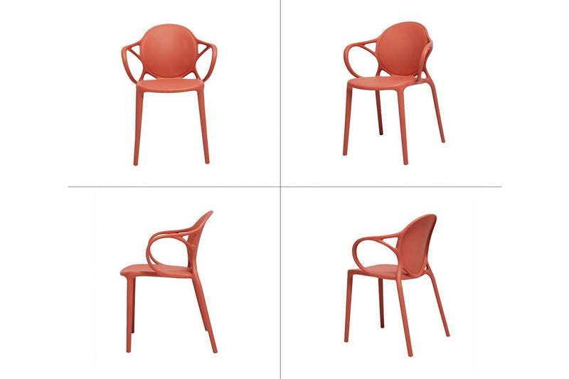 Fraser Country Contemporary Modern Dining Chair (Set of 4) - Red