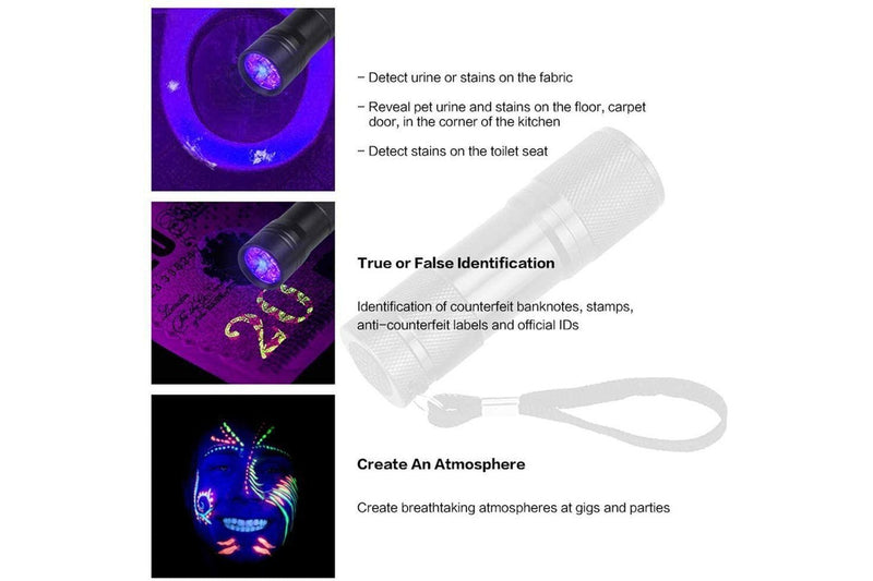 Ultraviolet LED Flashlight (Stain Detector)