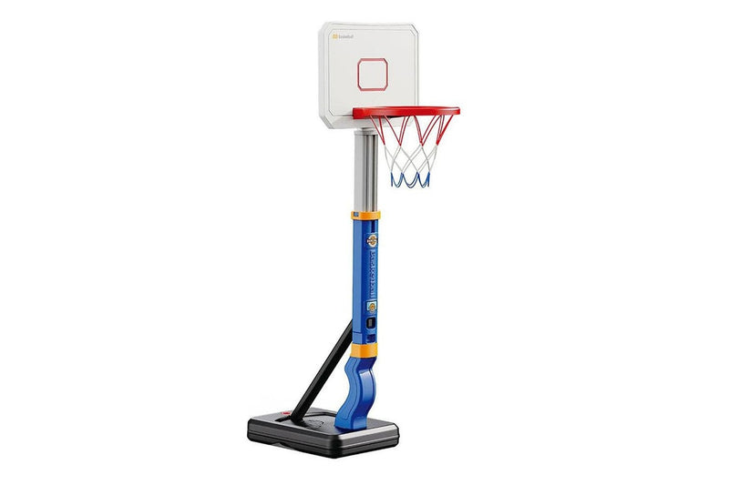 Kids Basketball Training Hoop Height Adjustable Basketball Hoop Set for Indoor Outdoor Playing Blue