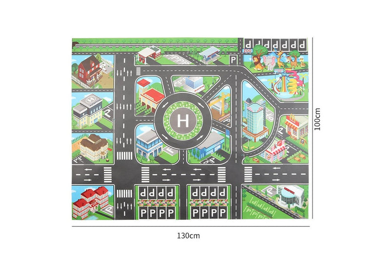 Kids Children City Road Play Mat Car Road Playmat Learning Gifts