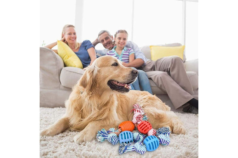 Eco-friendly Quality Pet Rope Chew Ball Toys For Puppies Teething & Relieves Stress