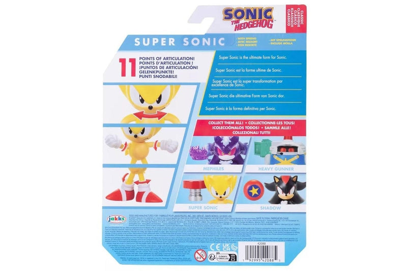 Sonic the Hedgehog: 4" Articulated Figure - Super Sonic