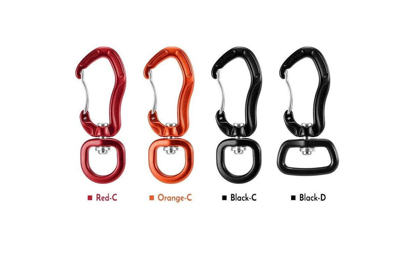 Swivel Carabiner Clip 360U00b0 Spinner Black - Standard