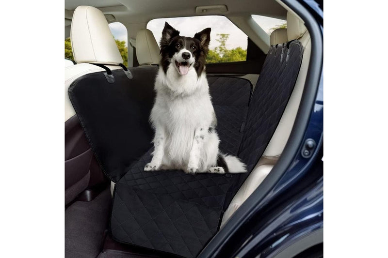 PETSWOL Dog Car Back Seat Cover - Black