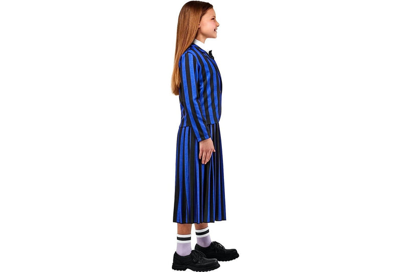 Wednesday (2023): Nevermore Academy - Blue Costume (Size: 8-10)