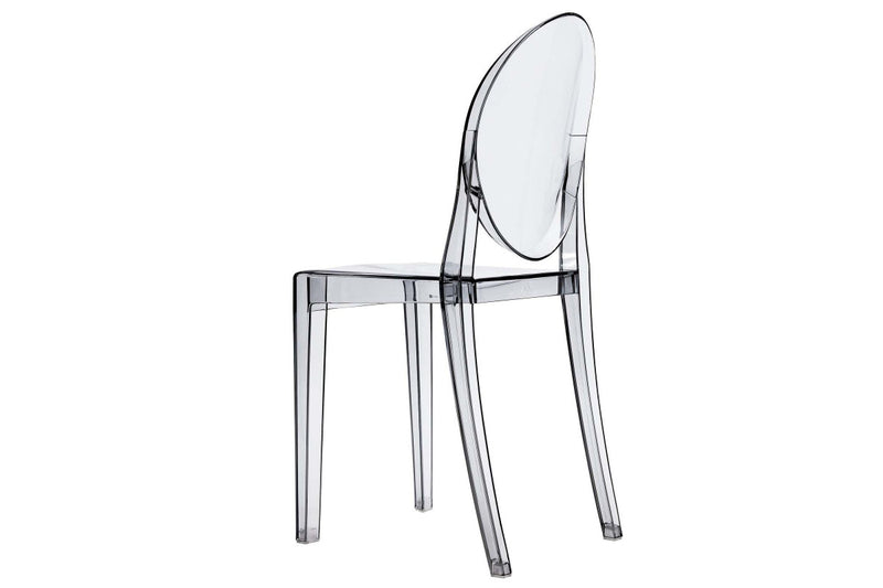 Matt Blatt Set of 2 Philippe Starck Victoria Ghost Chair Replica (Smoke)