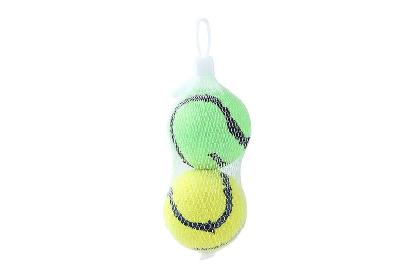 4x 2PK Paws & Claws Squeaky Tennis Balls Pet Dog Toy Interactive Fun Play Assort