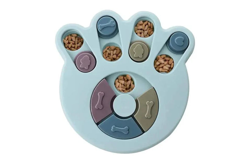 Paw Shape Interactive Treat Feeding Training Puzzle Dog Toy