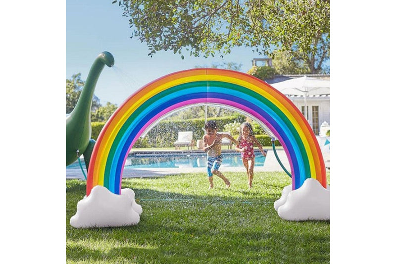 Inflatable Rainbow Sprinkler Toy Large Outdoor Water Toy for Kids