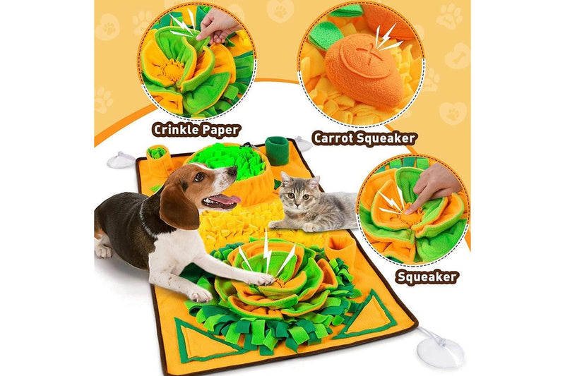 Large Snuffle Mat For Dogs Pet Interactive Training And Stress Relief Sniff Feeding Slow Feeder Treat Toys - A