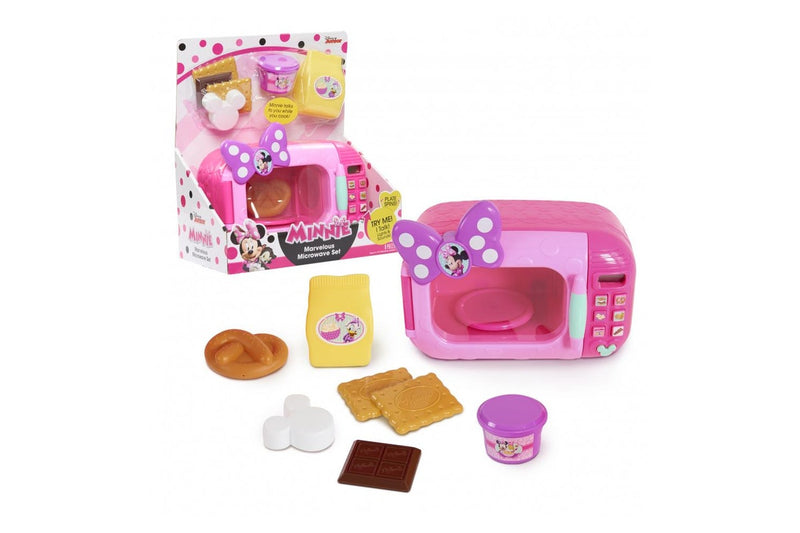 Disney Junior Minnie Mouse Marvelous Microwave Kids Children Play Set 30cm 3+